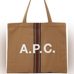 A.P.C. Diane big shopping tote in caramel